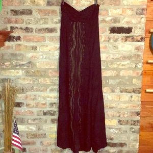 YaYa maxi front slit dress